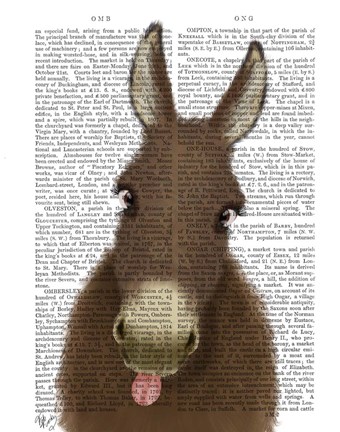 Framed Funny Farm Donkey 1 Book Print Print