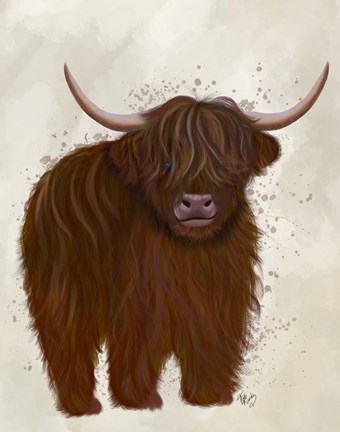 Framed Highland Cow 5, Full Print
