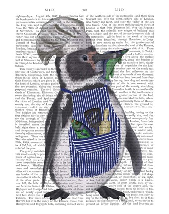 Framed Penguin Chef Book Print Print