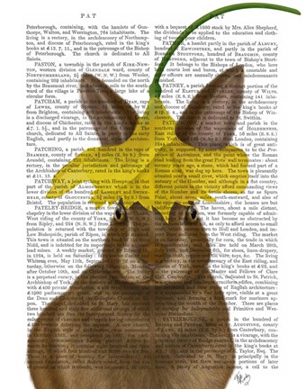 Framed Daffodil Rabbit Book Print Print