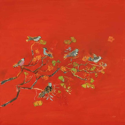 Framed Bird Party Print