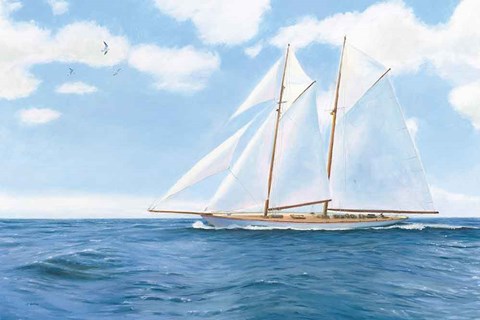 Framed Majestic Sailboat Print