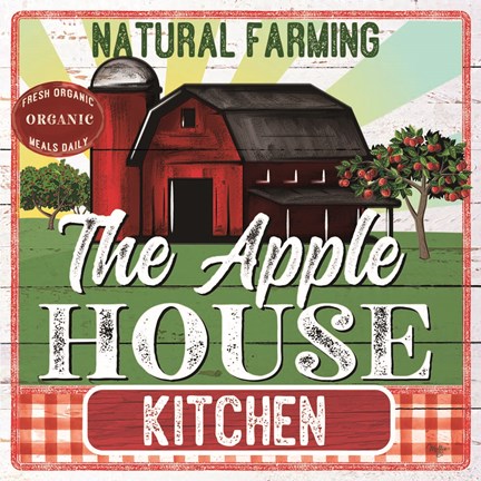 Framed Apple House Kitchen Print