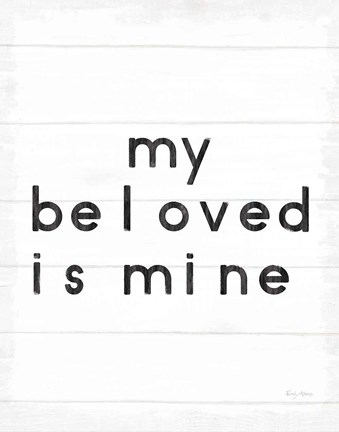 Framed Words of Encouragement VII on White Wood Print