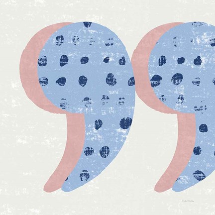 Framed Punctuated Square V Bright Print