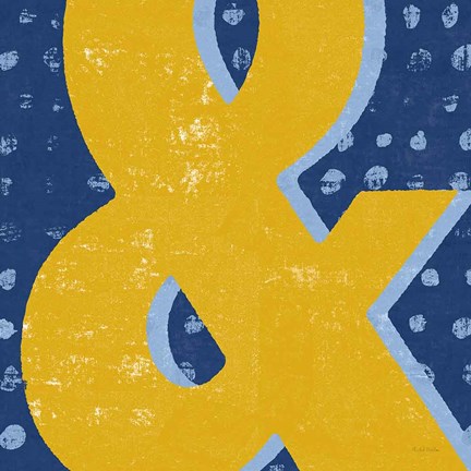 Framed Punctuated Square II Bright Print