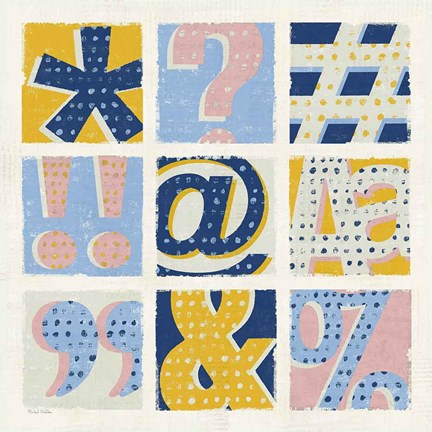 Framed Colorful Statement Bright Print