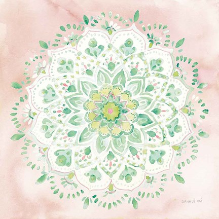 Framed Jaipur V Blush Print