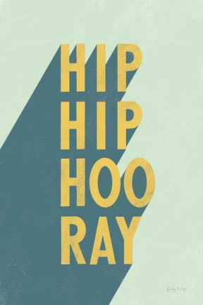 Framed Hip Hip Hooray Print