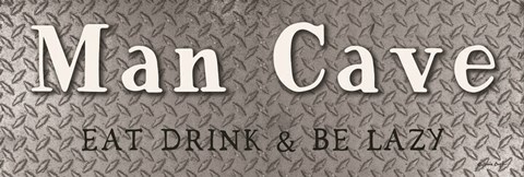 Framed Man Cave Print
