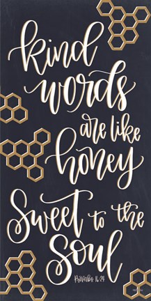 Framed Kind Words Print