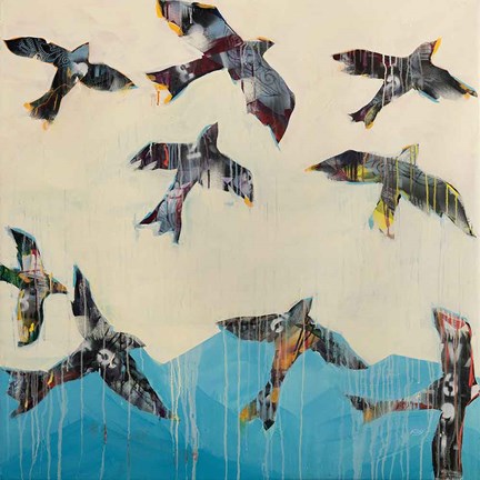 Framed Ravens Rising Print