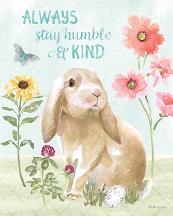 Framed Sweet Bunnies III Print