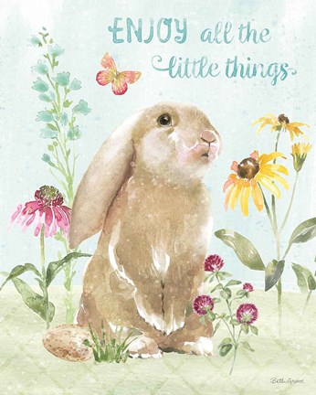 Framed Sweet Bunnies II Print