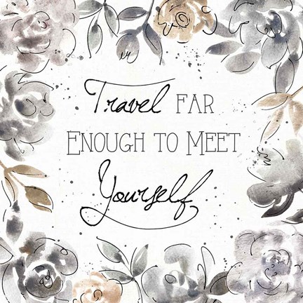 Framed Skyline Sketches VI Print