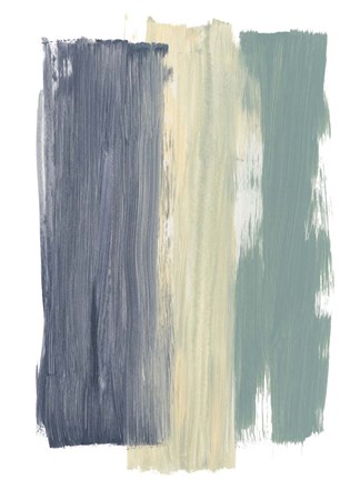 Framed Striped Abstract Print