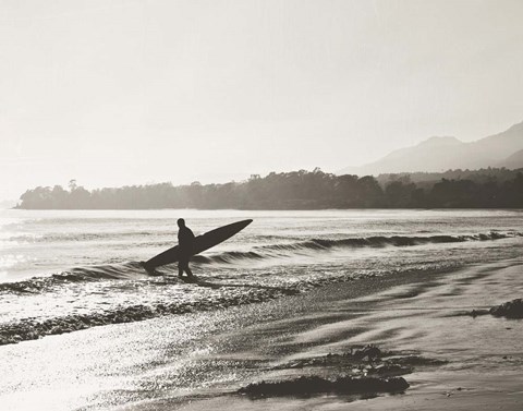Framed BW Surfer No. 3 Print