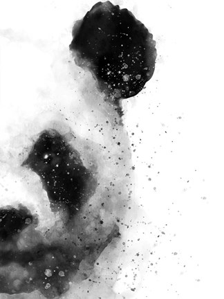 Framed Panda At Attention Print