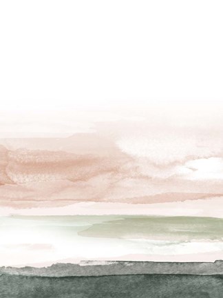 Framed Pink Blush Landscape No. 1 Print