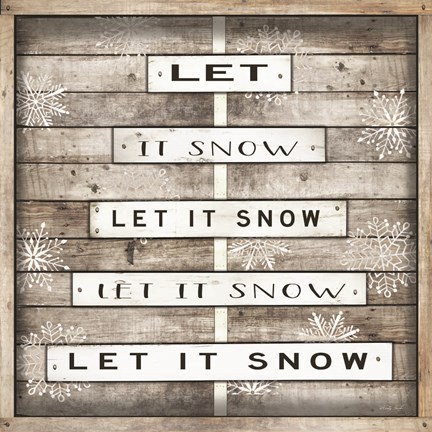 Framed Let It Snow Print