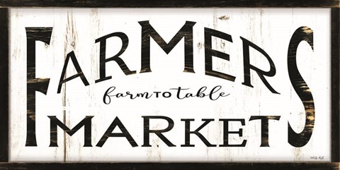 Framed Farmer&#39;s Market I Print
