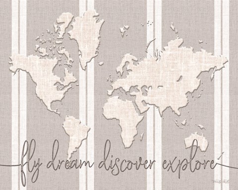 Framed Fly Dream Discover Explore Print