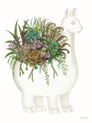 Framed Proud Llama Pot I Print