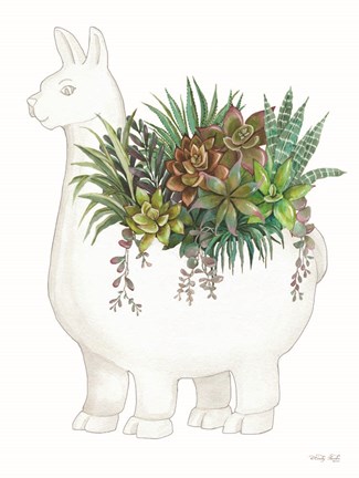 Framed Proud Llama Pot II Print