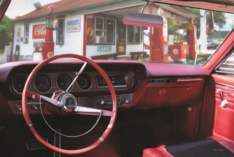 Framed Pontiac GTO Pitstop Print