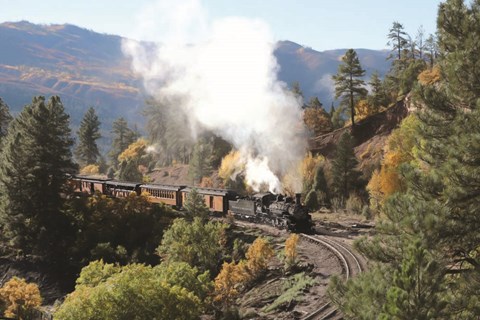 Framed Durango Silverton Train IV Print