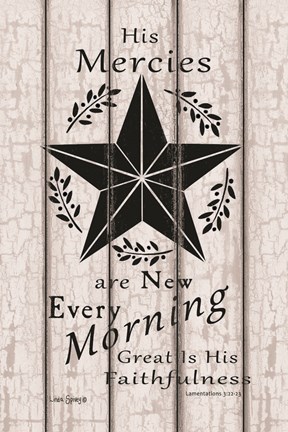 Framed His Mercies are New Every Morning Print