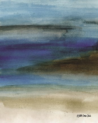 Framed Coastal Abstraction 1 Print