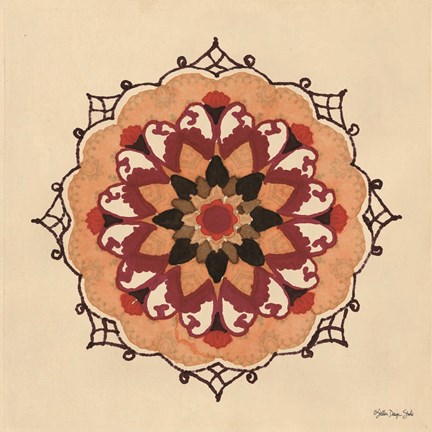 Framed Mandala 1 Print