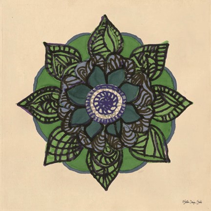 Framed Mandala 2 Print