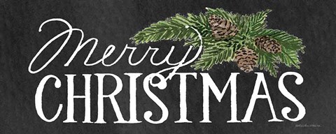 Framed Holiday Holiday Saying II Chalkboard Print