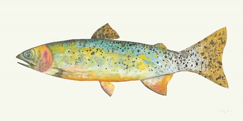 Framed Angling in the Stream IV Print