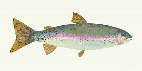 Framed Angling in the Stream I Print