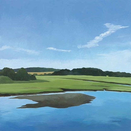 Framed Seapowet Marsh Print