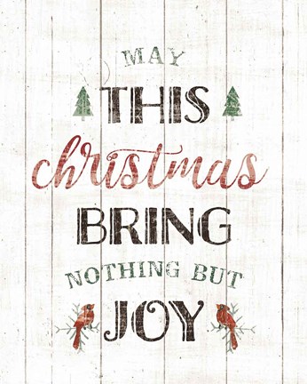 Framed Christmas Joy Print