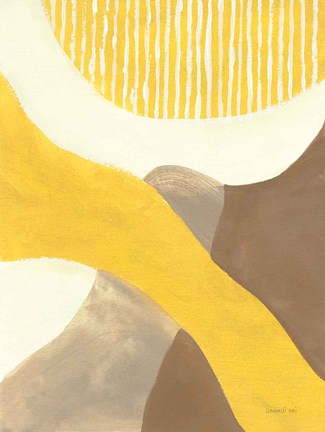 Framed Retro Abstract VI Print