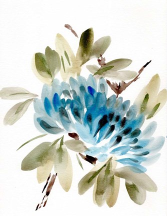 Framed Farmhouse Florals VI Print