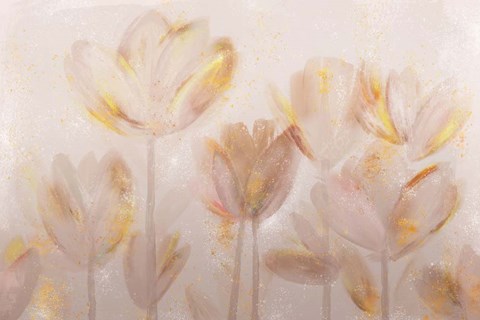 Framed Contemporary Poppies Neutral Print