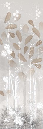 Framed Golden Forest Panel I Print