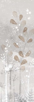 Framed Golden Forest Panel IV Print