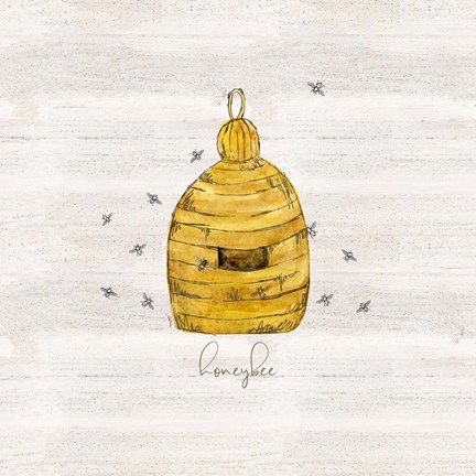 Framed Bee's Life VI-Honeybee Print