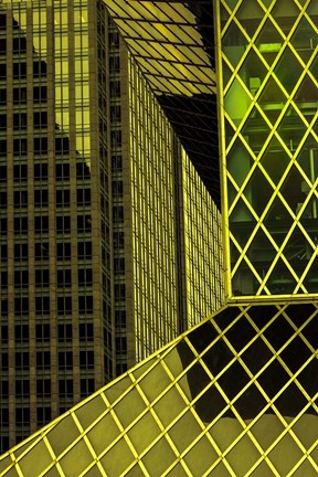 Framed Geometric Architecture Print