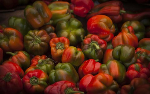 Framed Red Peppers Print