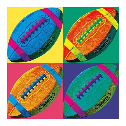 Framed Ball Four - Football Print