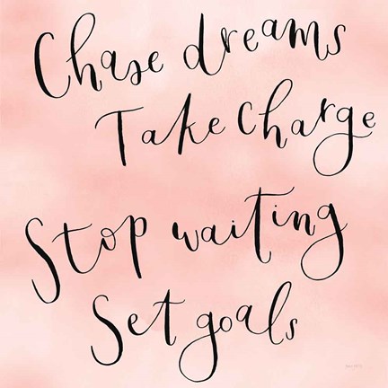 Framed Stop Waiting Print