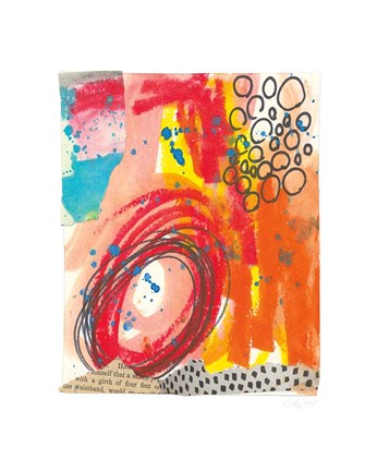 Framed Fire II Print